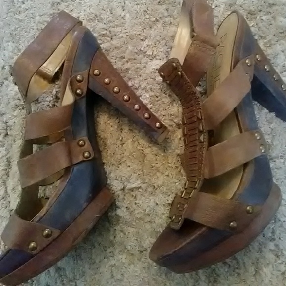 Rachel Roy Leather Studded Sandals - Picture 4 of 7